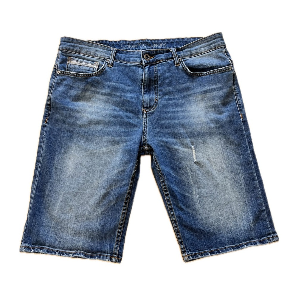 Clavin Klein Jeans Men’s Denim Shorts Medium Wash Blue Size 34